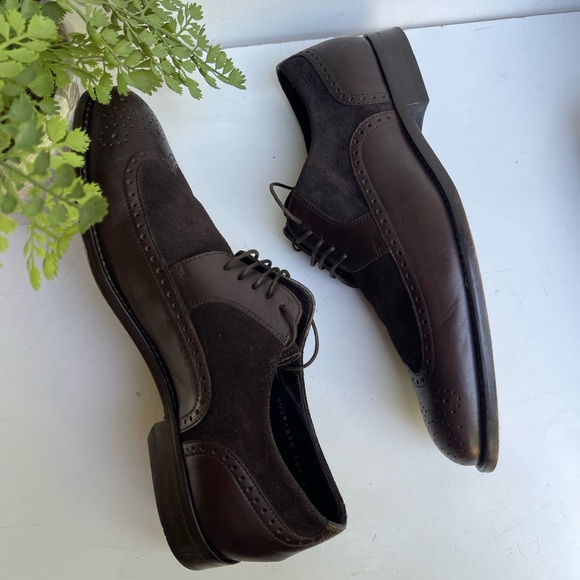 HUGO BOSS Branno brown leather Derbies Size 10 - Picture 13 of 15